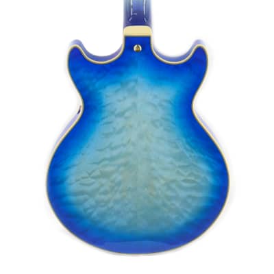 Ibanez Artcore Expressionist AM93QM Electric Guitar - Jet Blue Burst image 2
