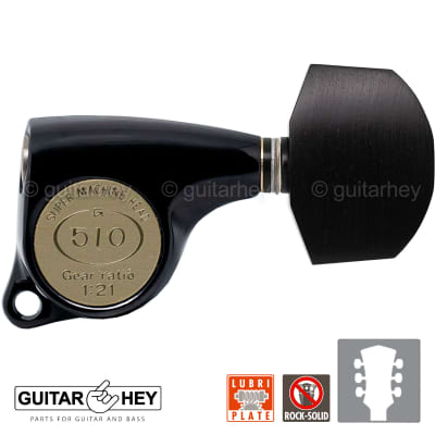 NEW Gotoh SGL510Z-EN01 L3+R3 Super Tuning Keys Set 1:21 Ratio 3x3 - BLACK