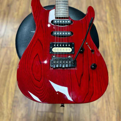 ESP The Mirage Deluxe Ash 1995-1996 - Transparent Red for sale
