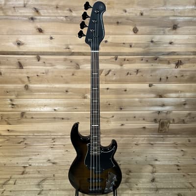 Yamaha BB734A 4-String Electric Bass Guitar - Dark Coffee Sunburst image 2