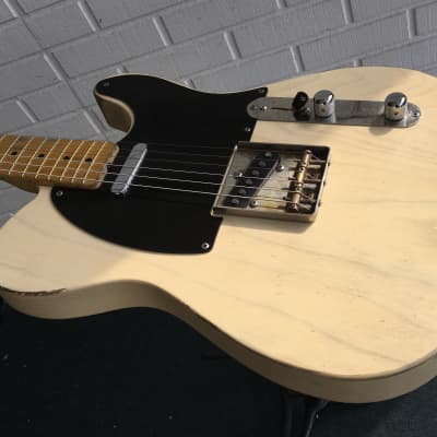 2016 Breaze  50’s Custom T  Blonde Ash Electric Guitar image 15
