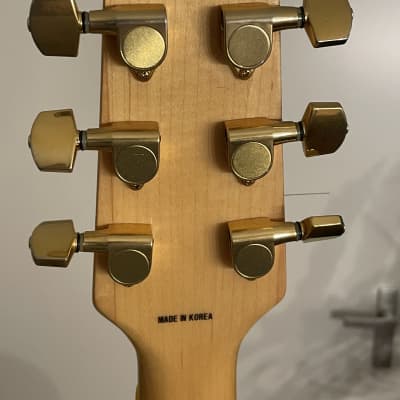 Vantage model 655 Hollowbody - Natural Finish Electric Guitar image 4