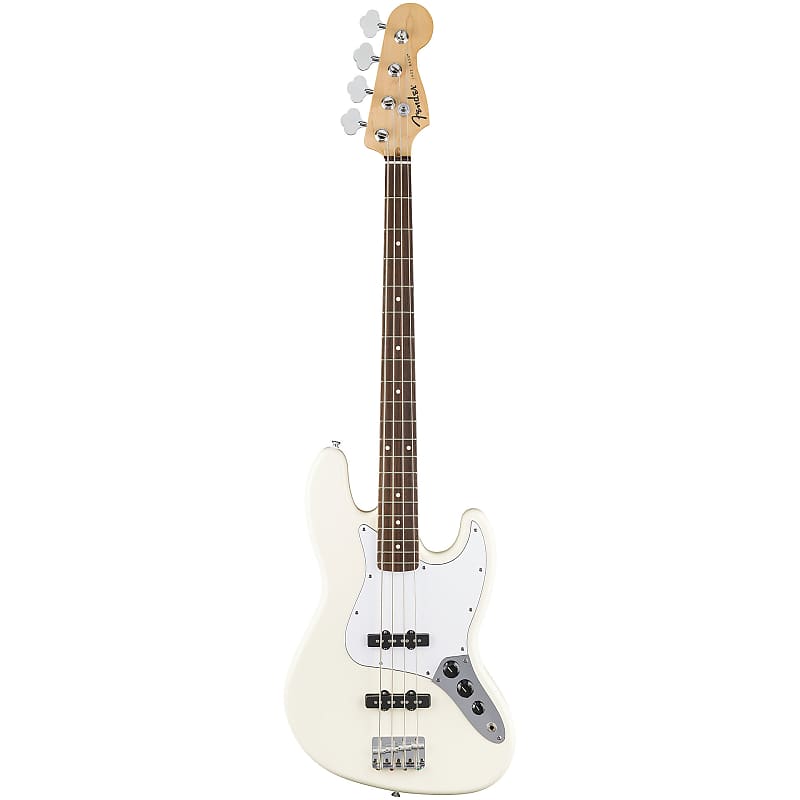 Fender Standard Jazz Bass LRL Olympic White image 1