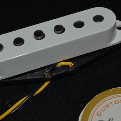 Fender Stratocaster Single Coil US Tex-Mex  2022 White BRIDGE pickup image 3