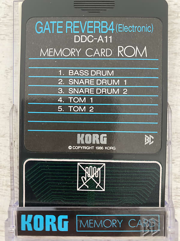 Korg DDC-A11 Rom Card - Gate Reverb4 (Electronic) for DDD1, DDD5