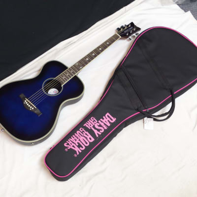 DAISY ROCK DR6221 Pixie blue acoustic electric GUITAR new w/ BAG -Composite Back Blueberry Burst for sale