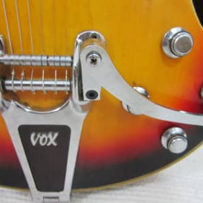 Vox Super Lynx 1966 Sunburst Vintage Guitar Very Clean No Case Eko image 3