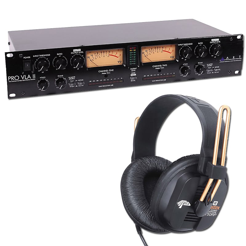 ART Pro VLA II Two Channel Vactrol-Based Compressor & Pair of NEW Fostex  T50RP | Reverb