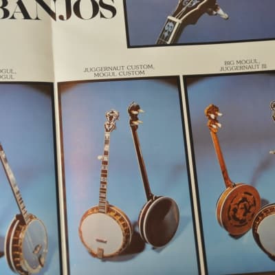 OME  Banjos vintage catalog booklet brochure. Poster 1970's? Very Good. image 4