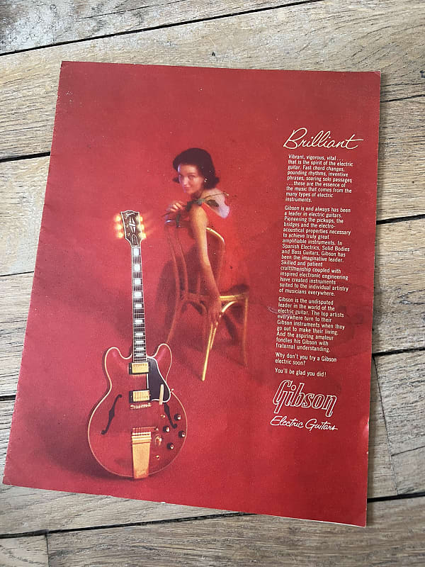 19631964 Gibson Full Line Electric Guitars Catalog Brochure Reverb