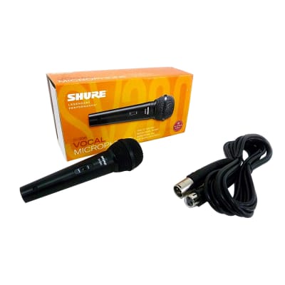 Shure SV200-W Dynamic Cardoid Handheld Multi-Purpose XLR Microphone + Cable image 1