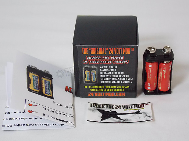 24 VOLT Mod Active Guitar Pickup Battery Pack ™ For EMG & ALL ACTIVE PICKUPS image 1