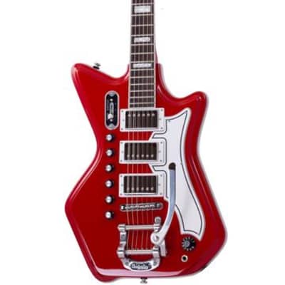 Airline 59 3P DLX Tone Chambered Mahogany Body Bolt-on Maple Bound Neck 6-String Electric Guitar for sale