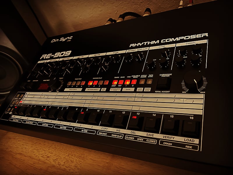 Dinsync RE909 2023 Black Reverb