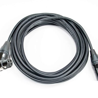 Elite Core Premium Studio-Grade Microphone Cable | Braided Shield, Quad Construction | Right-Angle | Neutrik Connectors | Hand Soldered | 5' ft | CSM4-RAFN-5 image 1