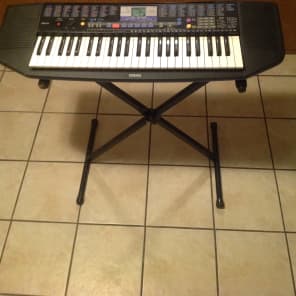 YAMAHA PSR-78 keyboard w/stand black & blue | Reverb