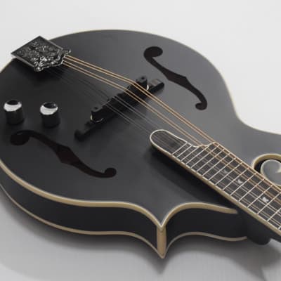 Luna Moonbird F-Style Acoustic-Electric Mandolin - Black Satin image 4