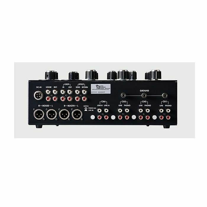 Alpha Recording System Model 9100 4-Channel Rotary DJ Mixer (black