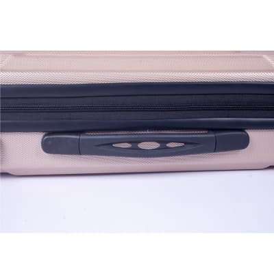 Crossrock CRA400VFCH 4/4 Violin oblong Hardshell Case in Champagne-Robot series zippered ABS molded image 7