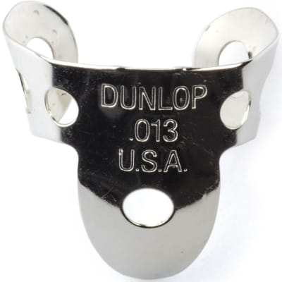 Dunlop 33P013 Nickel Silver .013mm Finger/Thumbpicks (5-Pack)