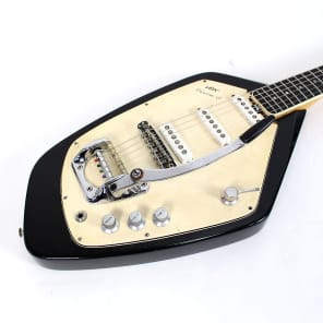 Vox Phantom VI 1960s Electric Guitar in Black image 15