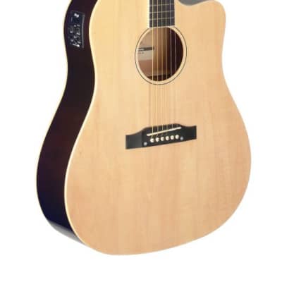 Stagg Cutaway Acoustic Electric Dreadnought Guitar - Natural - SA35 DSCE-N for sale