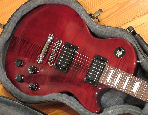 Gibson 2011 Les Paul Studio Pro Plus AA Flame Top Trans Red Guitar Case MINT