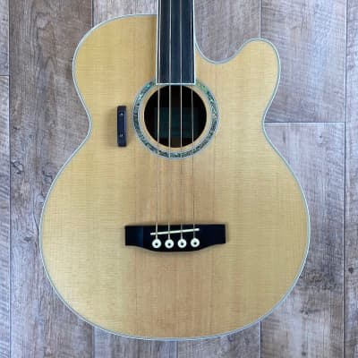 Ashbury AGB40 Fretless Acoustic Bass for sale