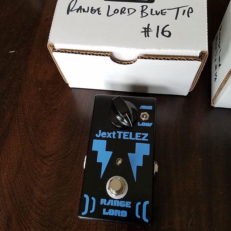 Jext Telez Range Lord Blue Tip Mullard OC44 2019 Edition/25 Bass Heavy  Rangemaster Overdrive Pedal