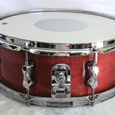 MARTIAL PERCUSSION CUSTOM SNARE DRUM 14 X 5.5" 8 LUGS 2023 - GALA APPLE LACQUER FREE SHIP CUSA! image 1