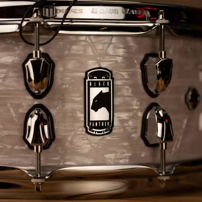 MAPEX BLACK PANTHER HERITAGE 14 X 6 5 PLY MAPLE SNARE DRUM, WHITE STRATA image 7