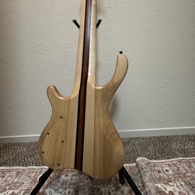 Mg Bass Desert Buckeye Burl 8 string bass image 5