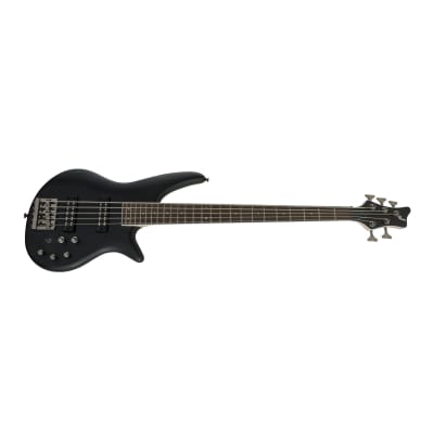 Jackson JS Series Spectra Bass JS3V 5-String, Laurel Fingerboard, Maple Neck, and Active Three-Band EQ Electric Guitar (Right-Handed, Satin Black) image 4