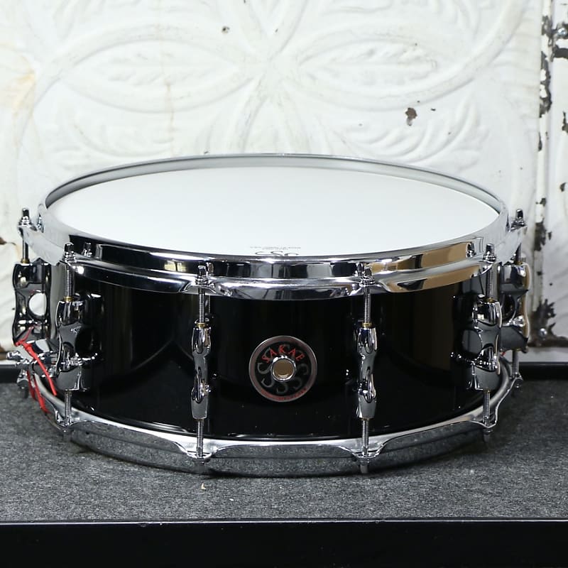 Sakae Maple Snare Drum 14X5.5in - Real Black image 1