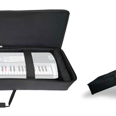 Rockville 61 Key Keyboard Case w/ Wheels+Trolley Handle For Casio LK-200S