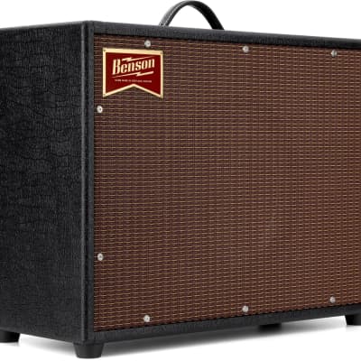 Benson Amps Oversized 1 x 12-inch Guitar Cabinet - Black Tolex/Oxblood Grille for sale