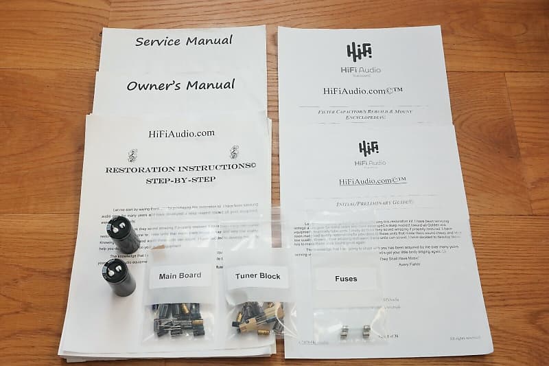 Yamaha R-300 restoration kit filter capacitor repair rebuild fix  			