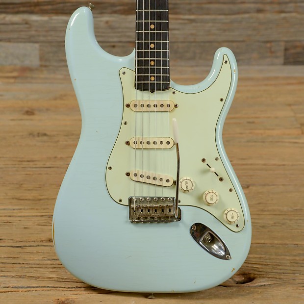 Fender Stratocaster Sonic Blue Refin 1960 s357 Reverb Canada