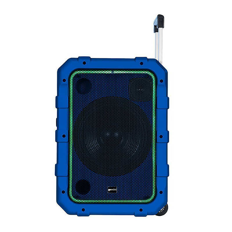 Mint Gemini MPA-2400 Rechargeable Weather Resistent Trolley Speaker, 10'' Woofer image 1