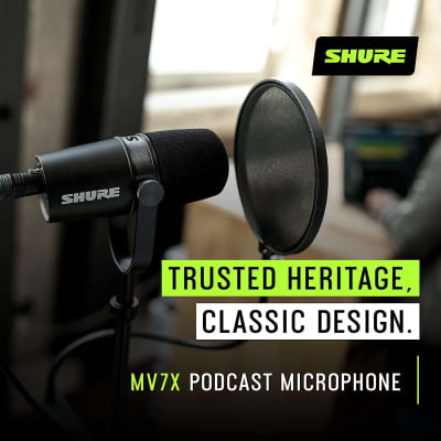 Shure MV7X XLR Podcast Microphone - Pro Quality Dynamic Mic for Podcasting & Vocal Recording image 5