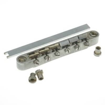 Faber ABRl ABR style Bridge - fits all model guitars - aged nickel image 10