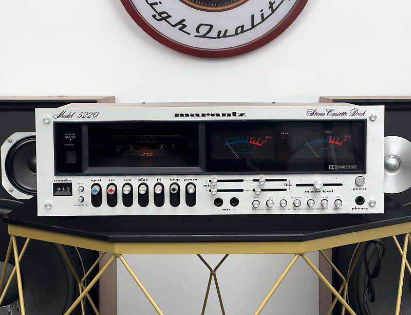 VINTAGE-PERFECT MARANTZ 5220 CASSETTE DECK – ANALOG CHARM &amp; TAPE WARMTH – 1-YEAR WARRANTY  			