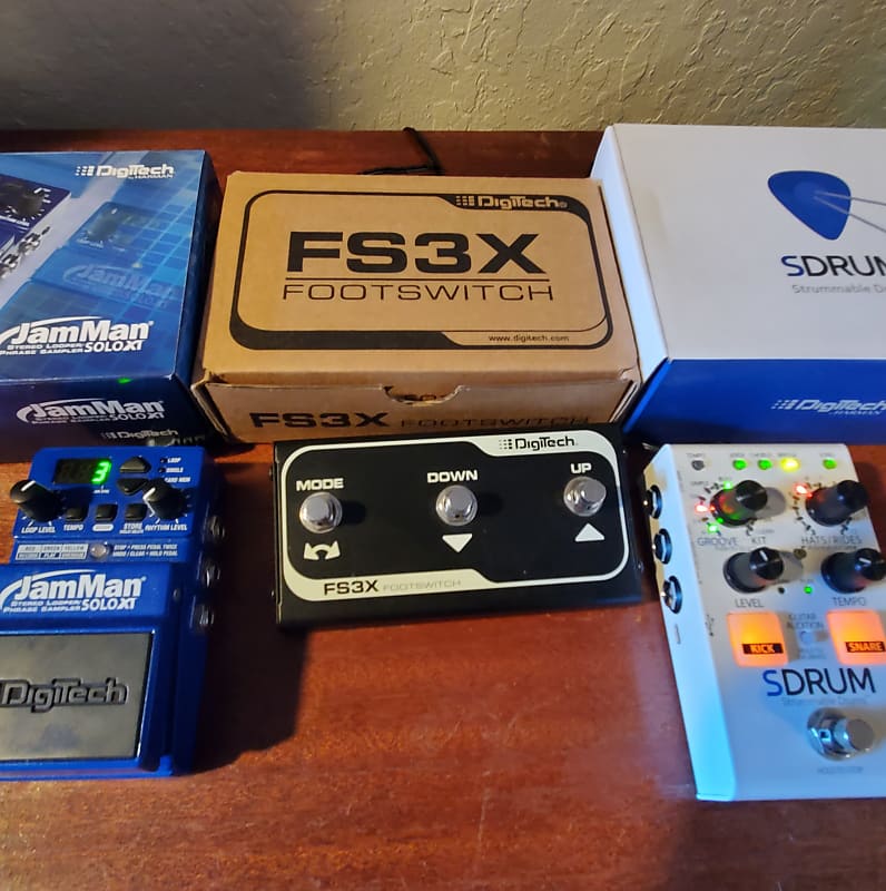 Digitech SDrum Autodrummer Pedal / JamMan Solo XT Looper / Reverb
