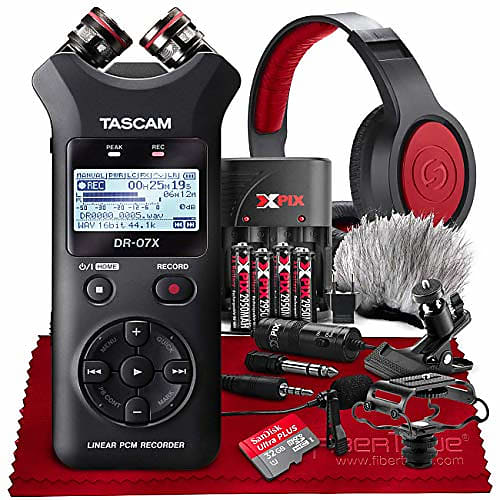 Tascam DR-07X Stereo Handheld Digital Audio Recorder with USB