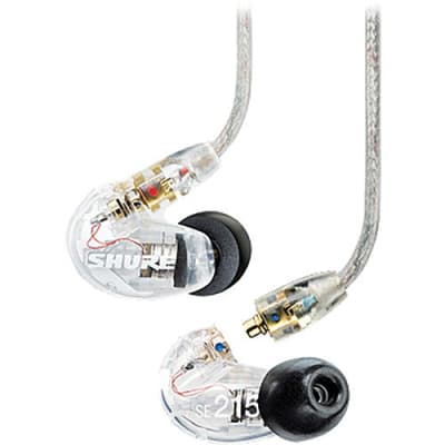 Shure SE215-CL Sound Isolating Earphones with Dynamic Micro Driver - Clear image 1