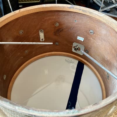 Premier 20’ African mahogany 3 ply Bass Drum 1970 - Rodoid image 7