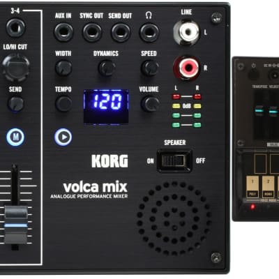 Korg Volca Mix 4-channel Analog Performance Mixer  Bundle with Korg Volca FM Synthesizer with Sequencer image 1