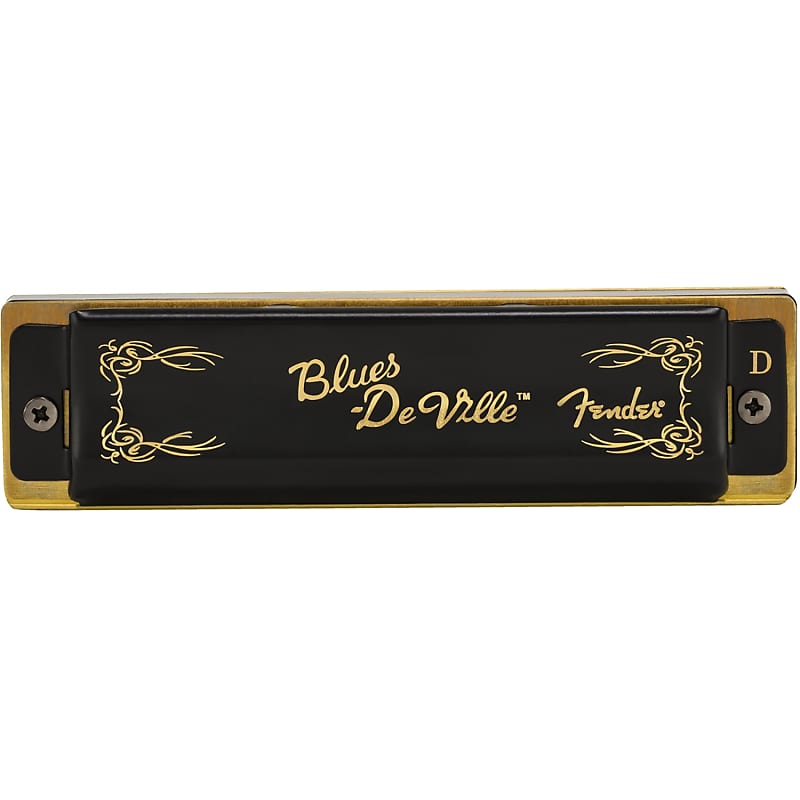 Fender Blues DeVille 10-Hole Diatonic Harmonica, Key of D image 1