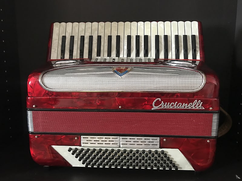 Crucianelli 96 Bass 7 Registers 1970s - Red image 1