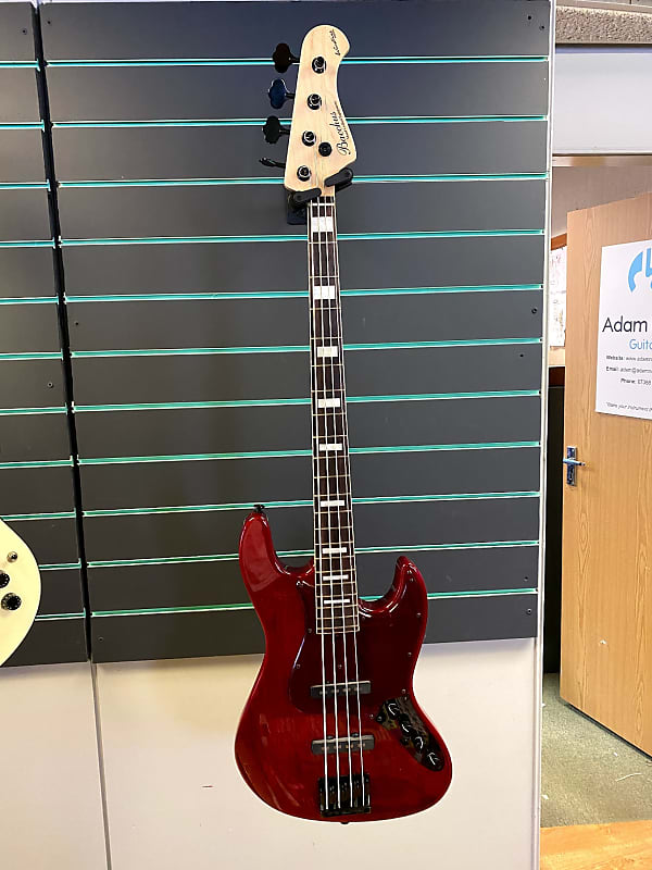 Bacchus SCD-WL4-1509 See Through Red Electric Bass Guitar #5 of 6